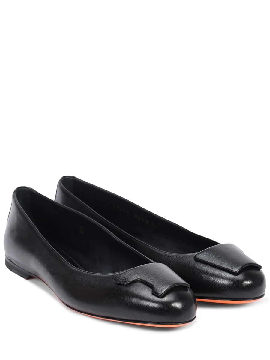 Балетки кожаные