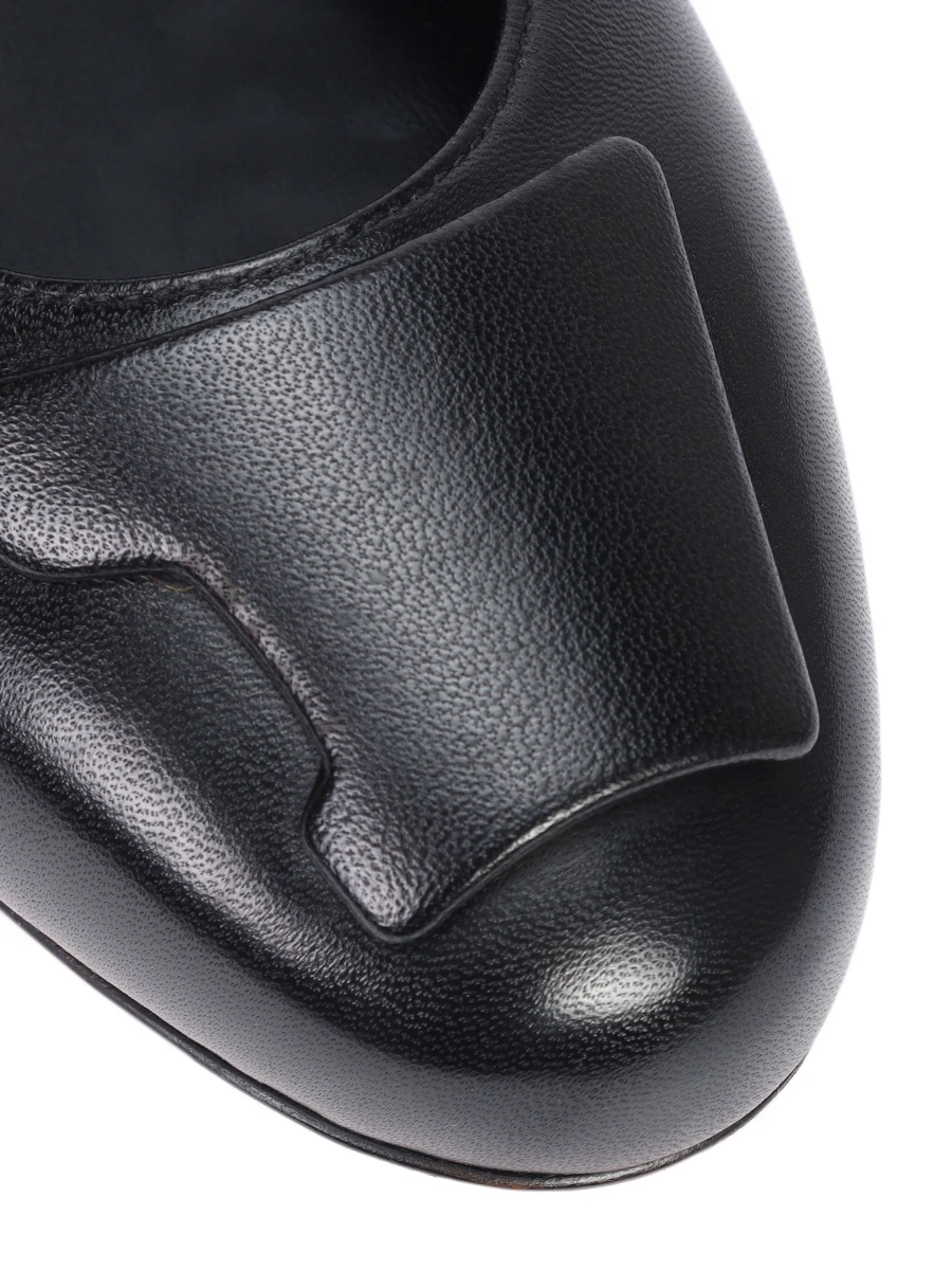 Балетки кожаные