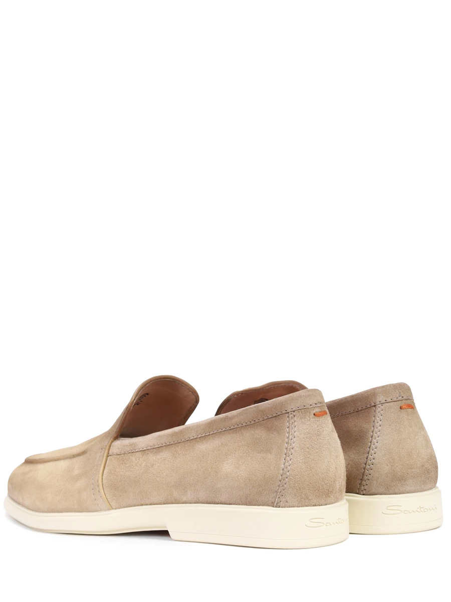 Лоферы замшевые