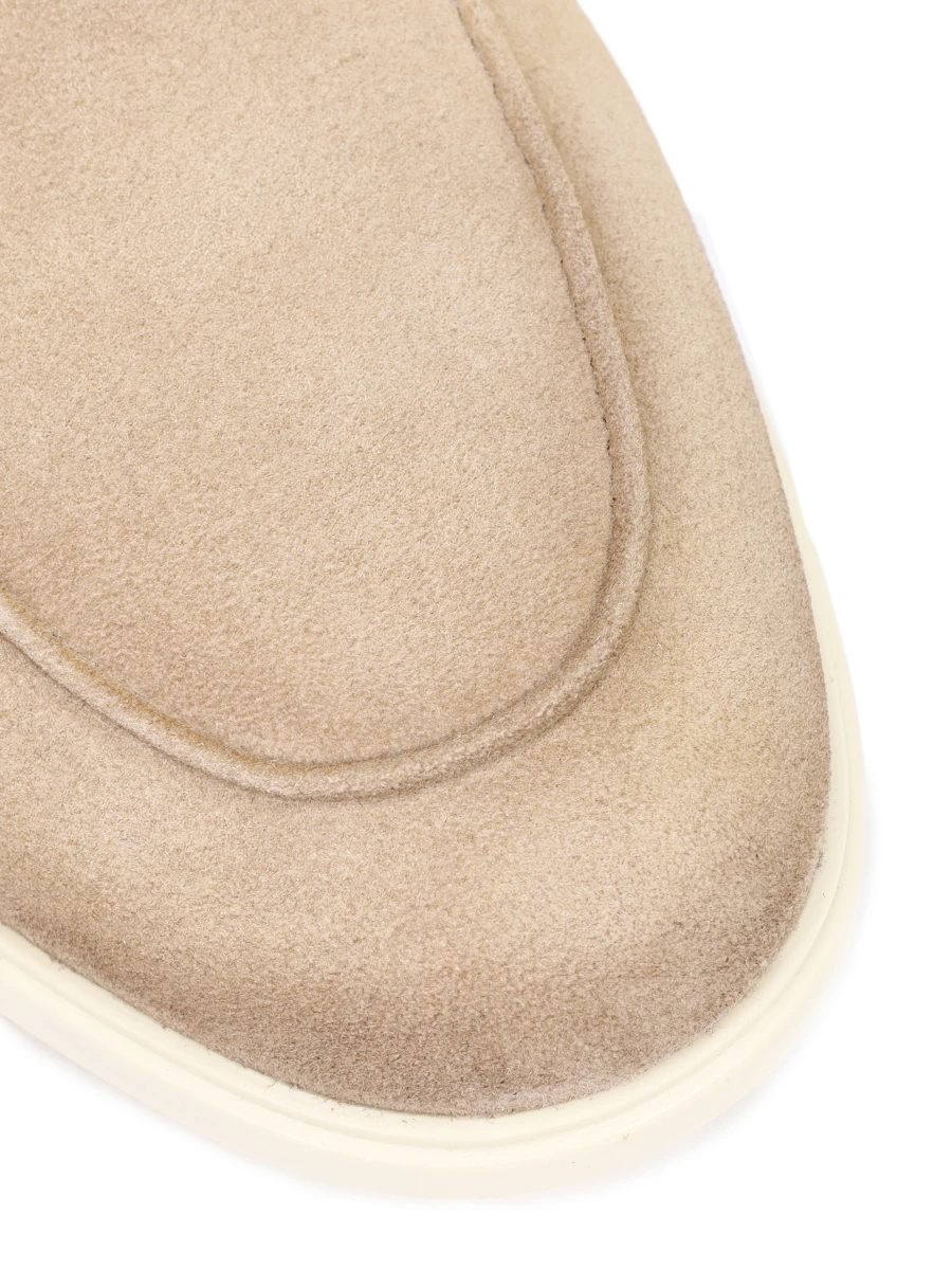 Лоферы замшевые