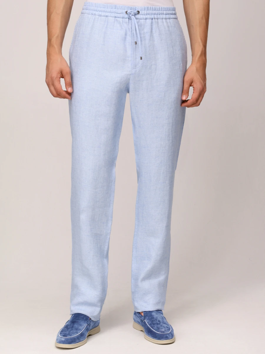 Брюки льняные