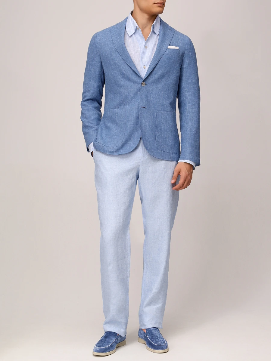 Брюки льняные