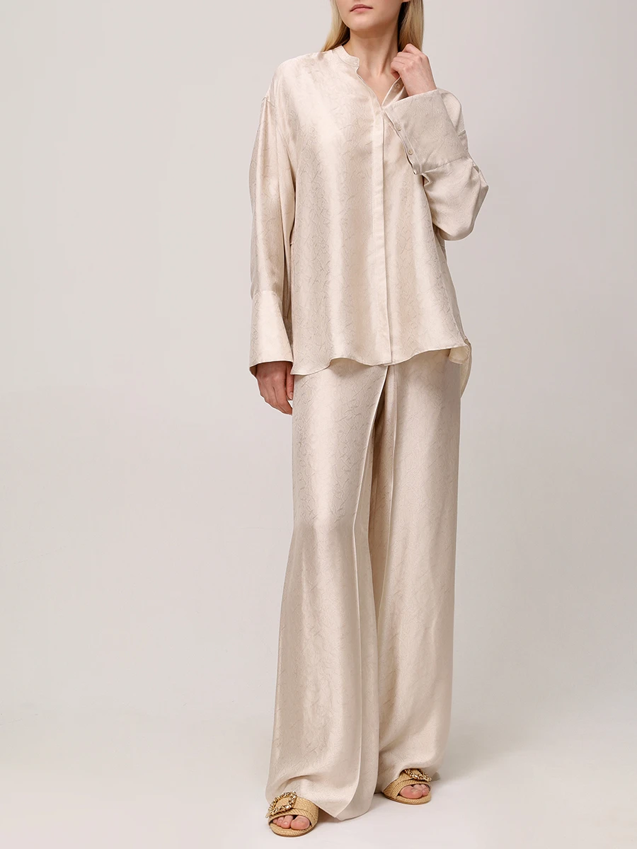 Блуза из вискозы и шелка