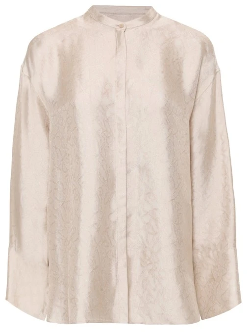 Блуза из вискозы и шелка AGNONA