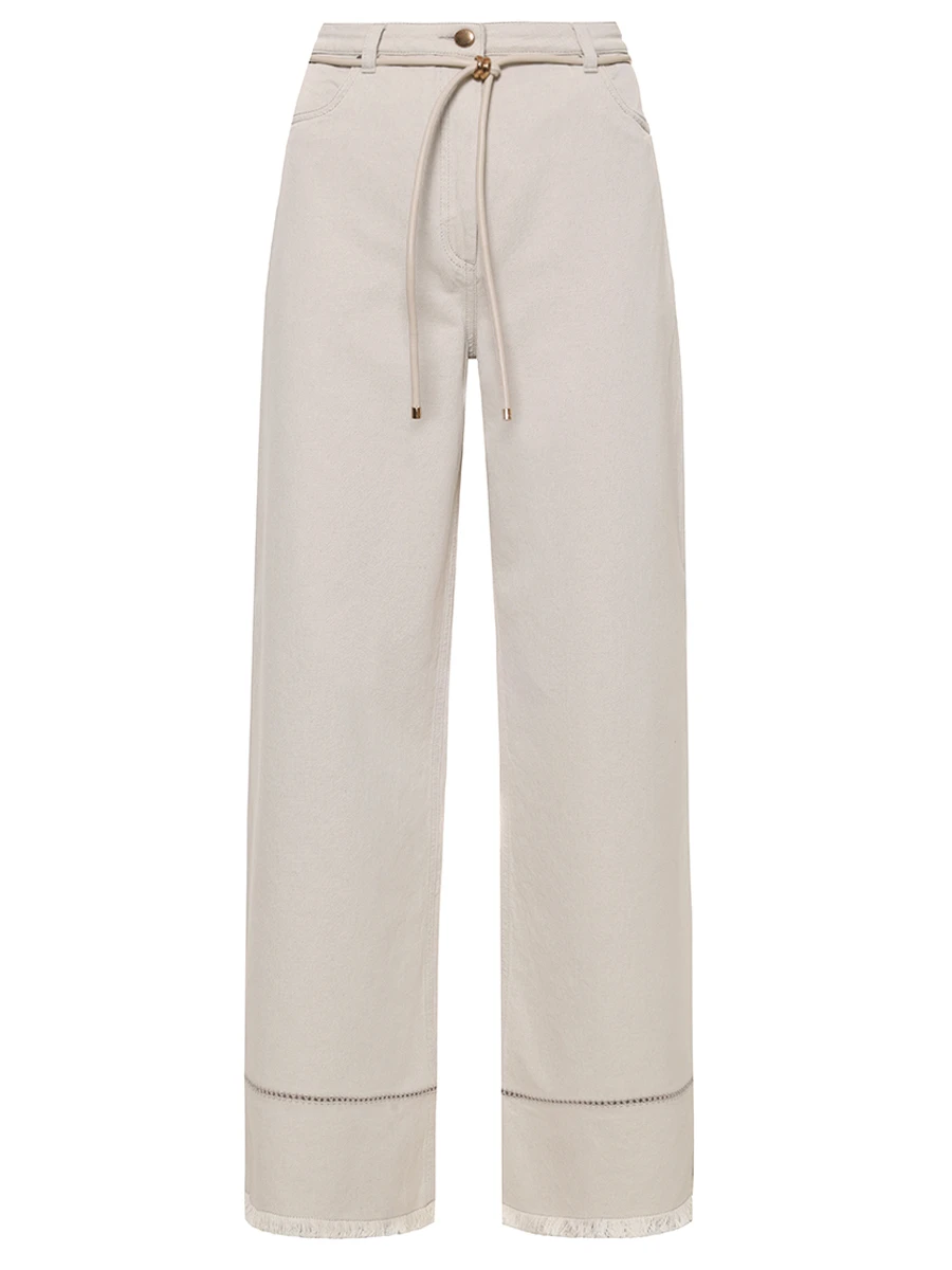 Джинсы из хлопка и льна