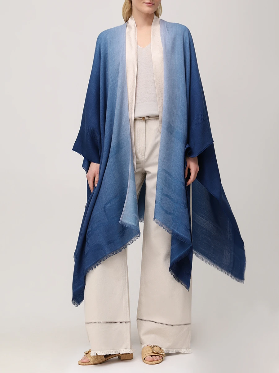 Накидка из шерсти и кашемира