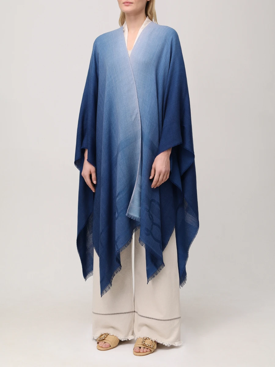 Накидка из шерсти и кашемира