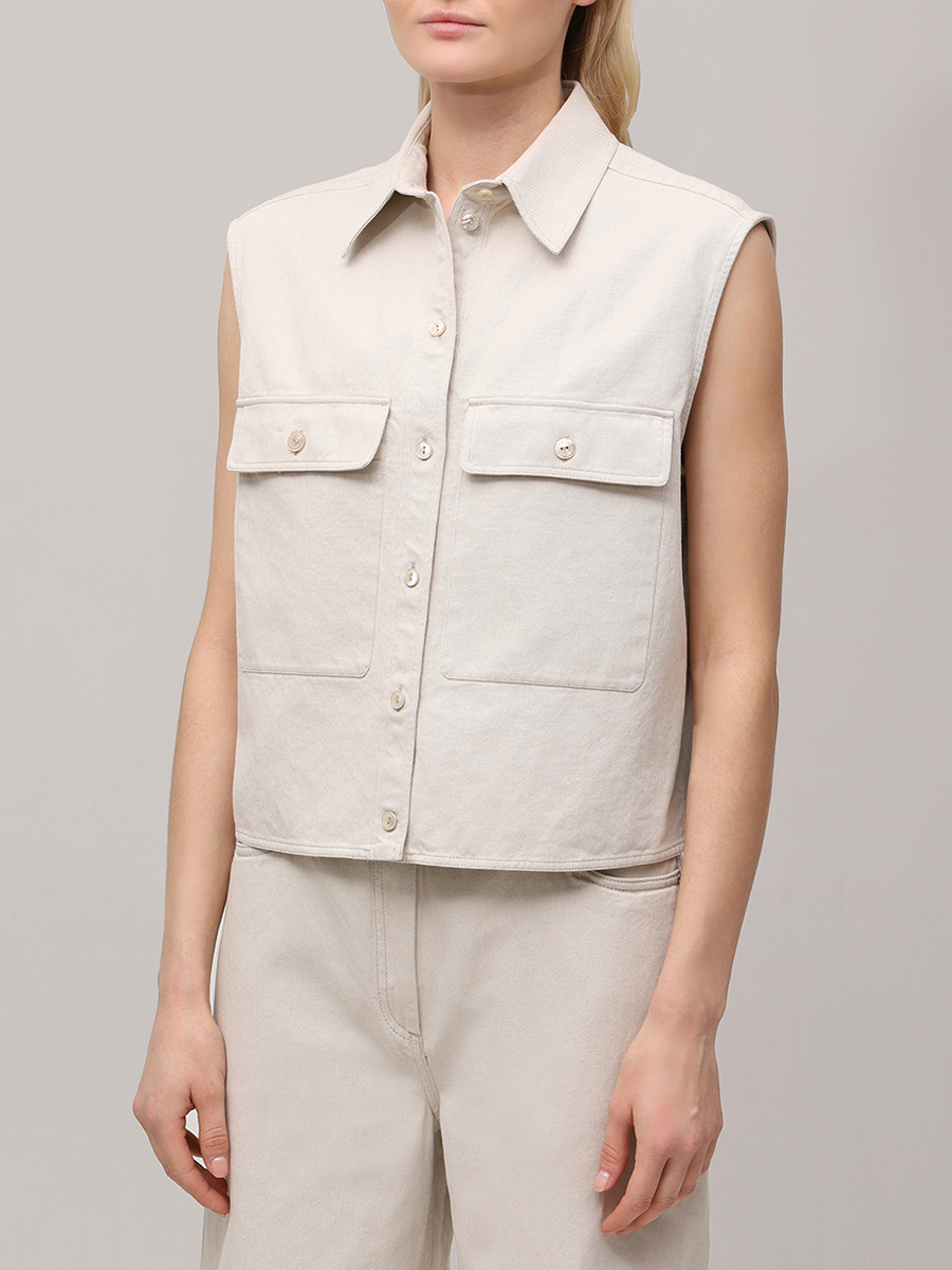 Жилет джинсовый