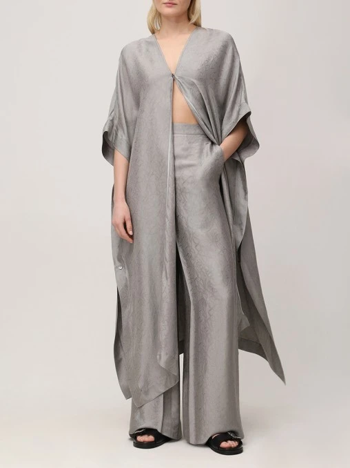 Накидка из вискозы и шелка AGNONA