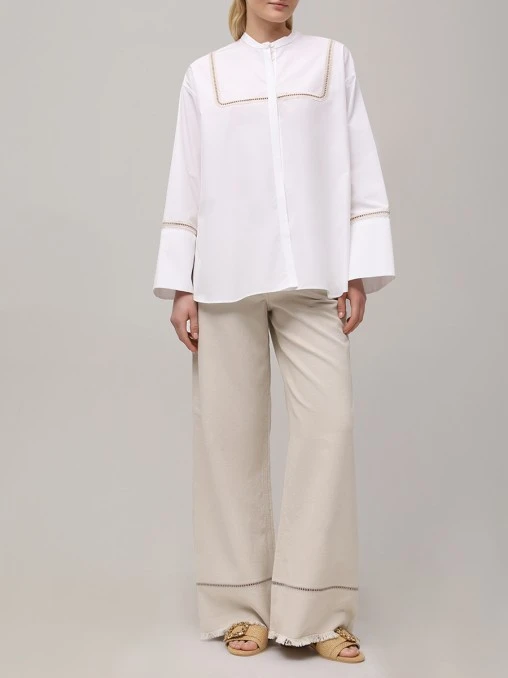 Рубашка хлопковая AGNONA