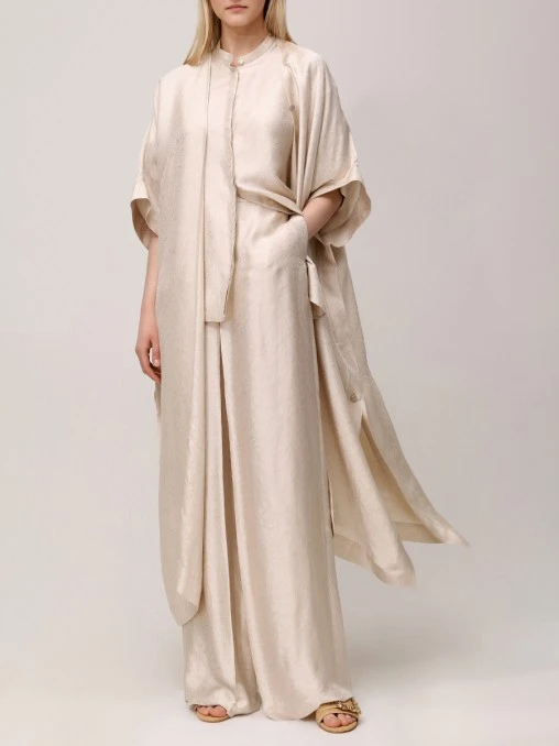 Накидка из вискозы и шелка AGNONA