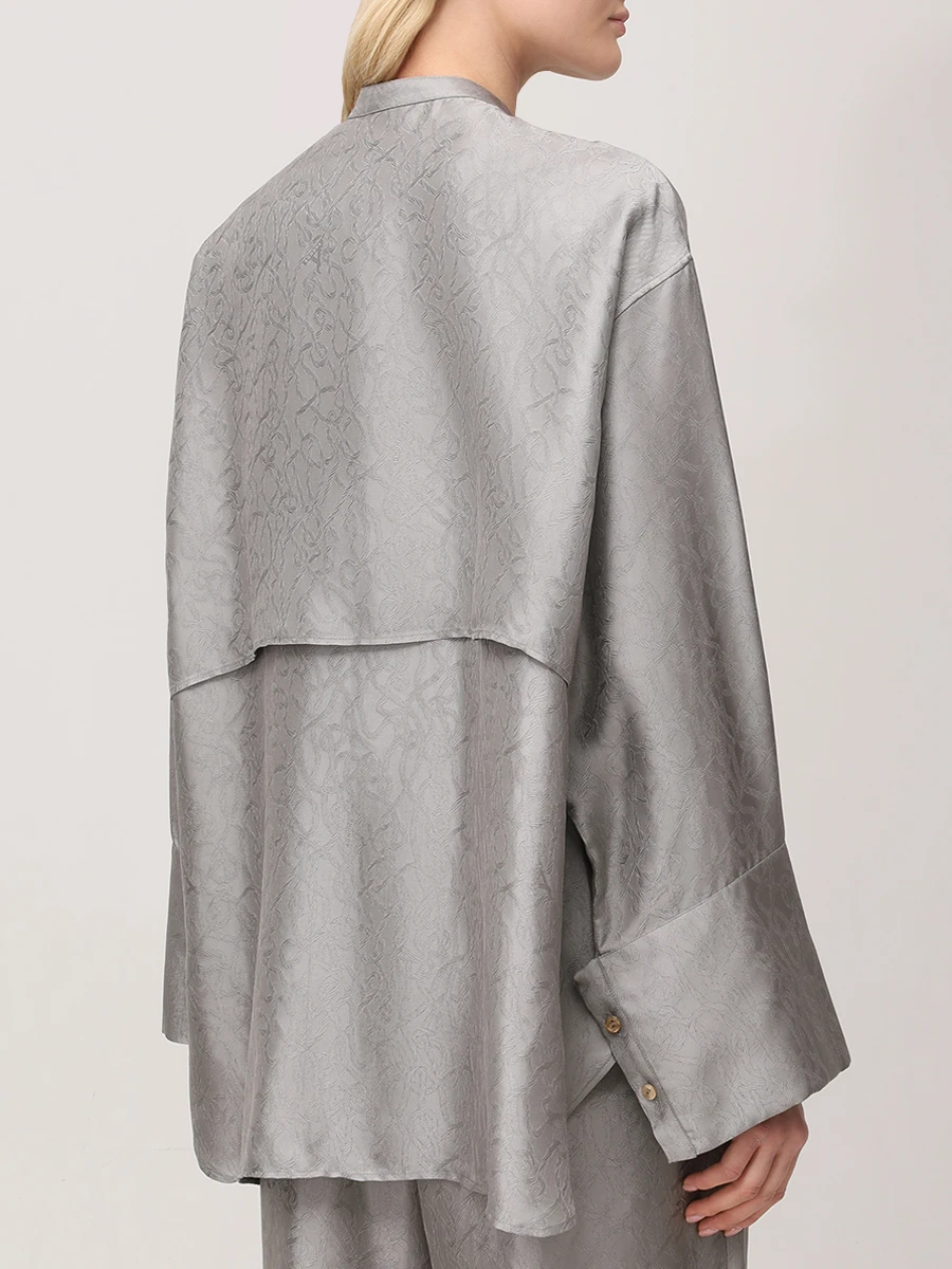 Рубашка из вискозы и шелка