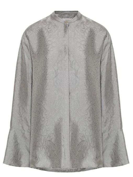 Рубашка из вискозы и шелка AGNONA