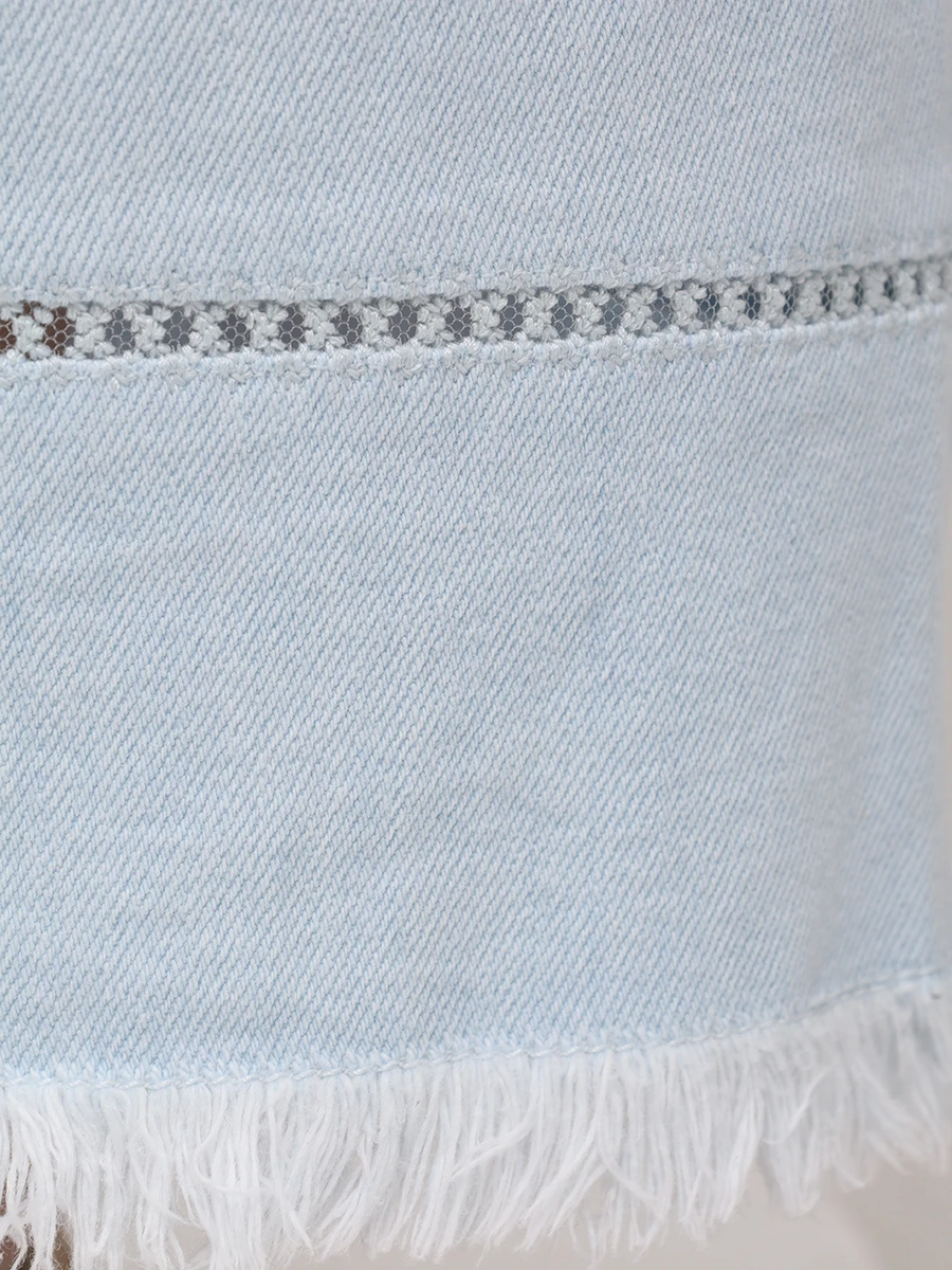 Джинсы из хлопка и льна