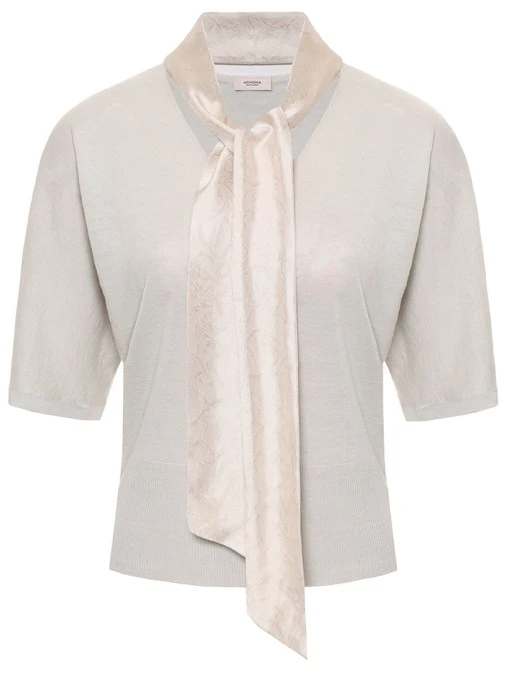 Джемпер из шелка и льна AGNONA