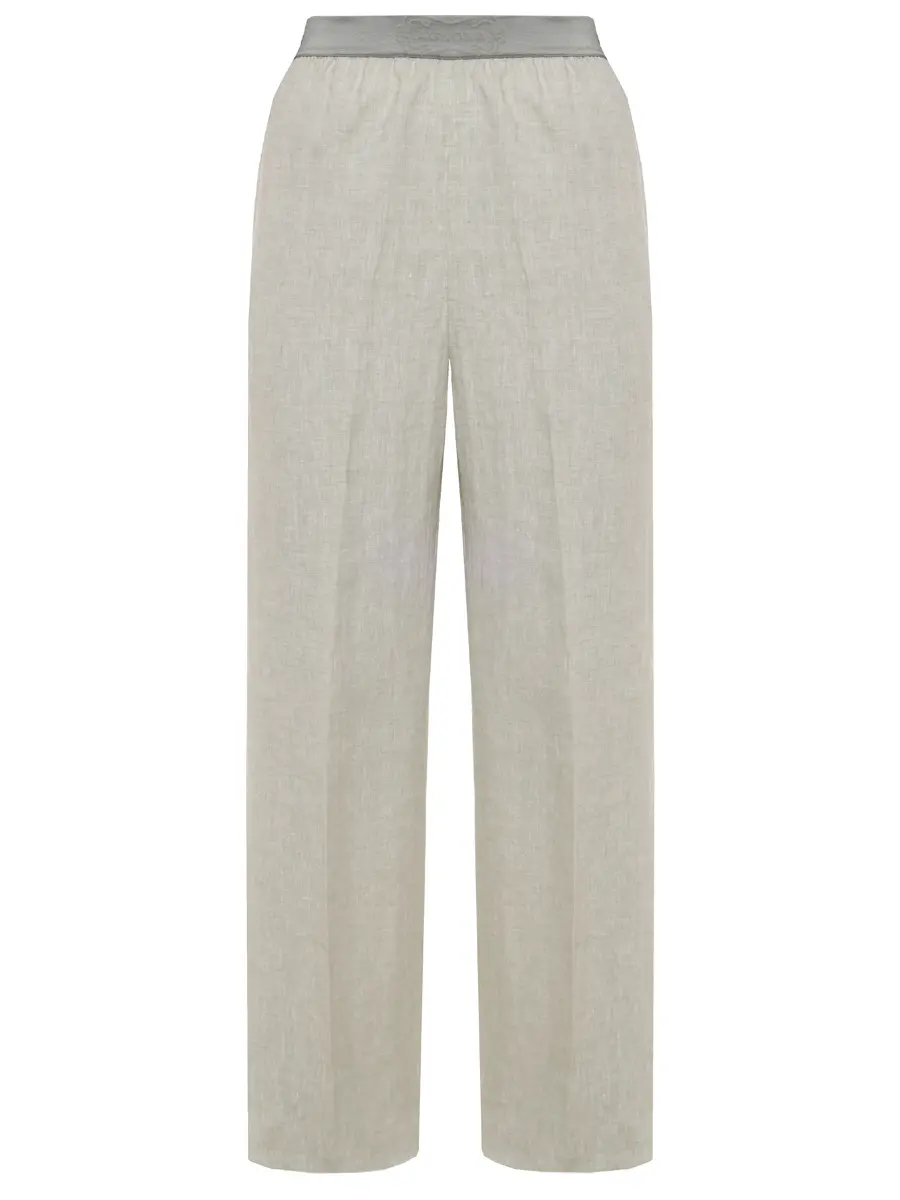 Брюки льняные