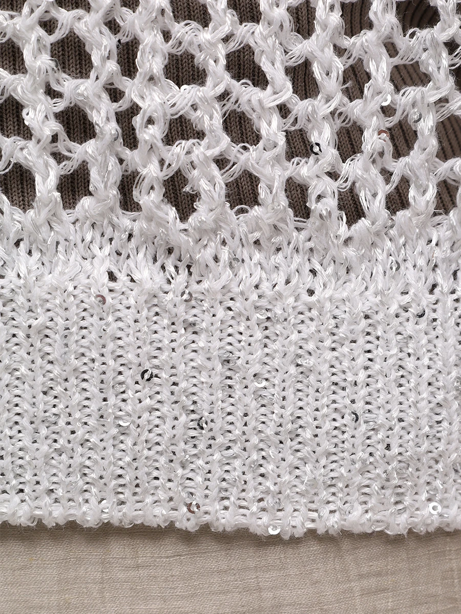 Джемпер из хлопка и льна