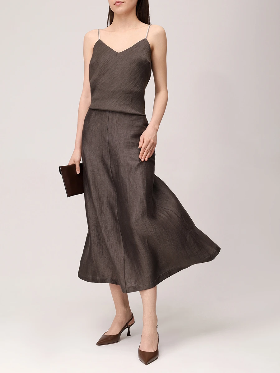 Юбка льняная