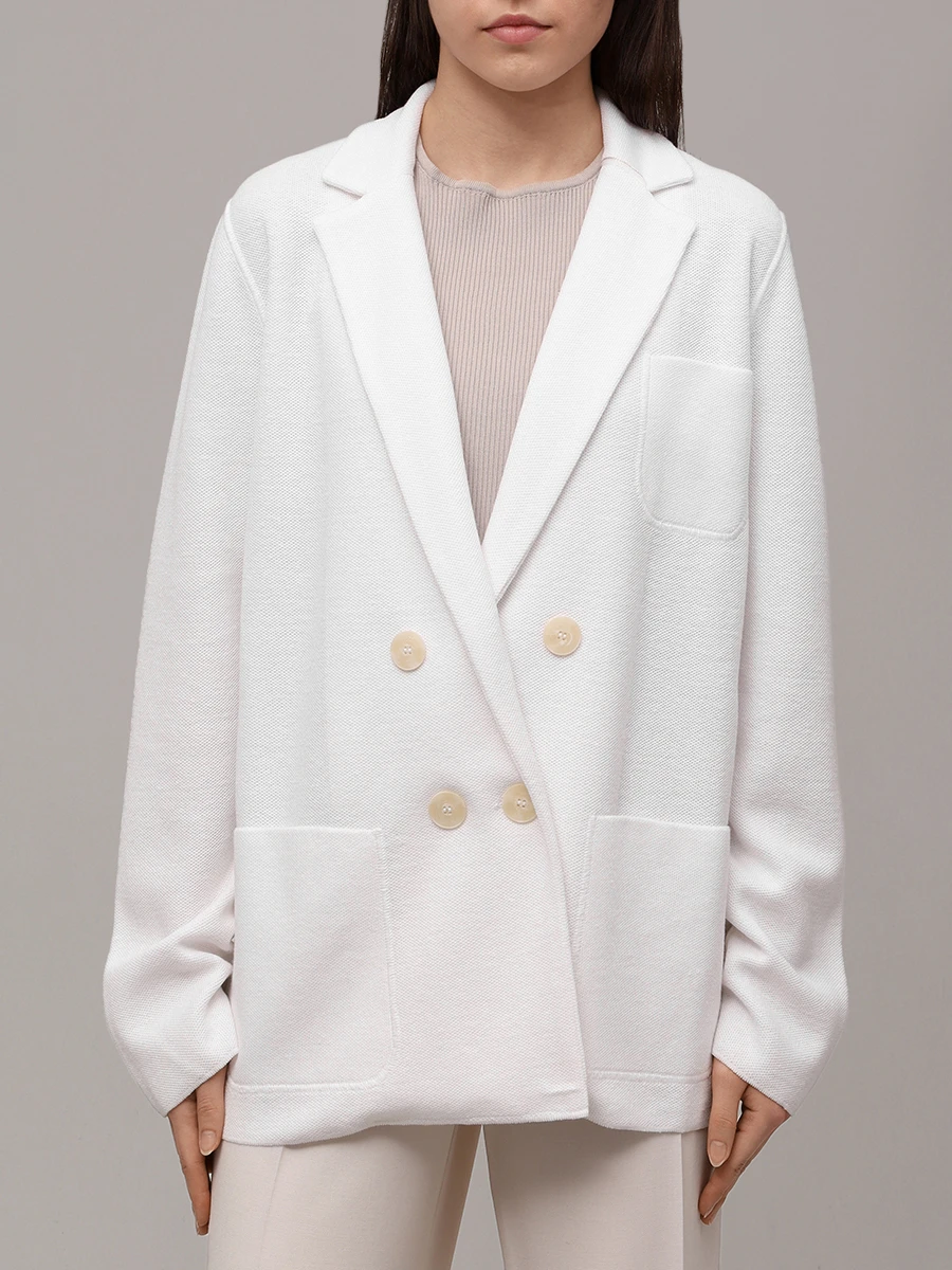 Жакет из льна и вискозы