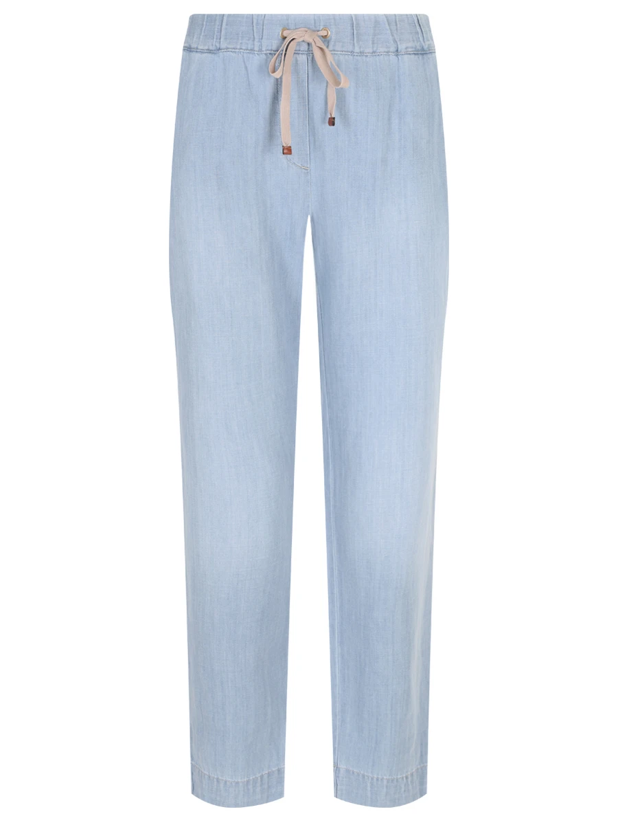 Брюки из хлопка и льна