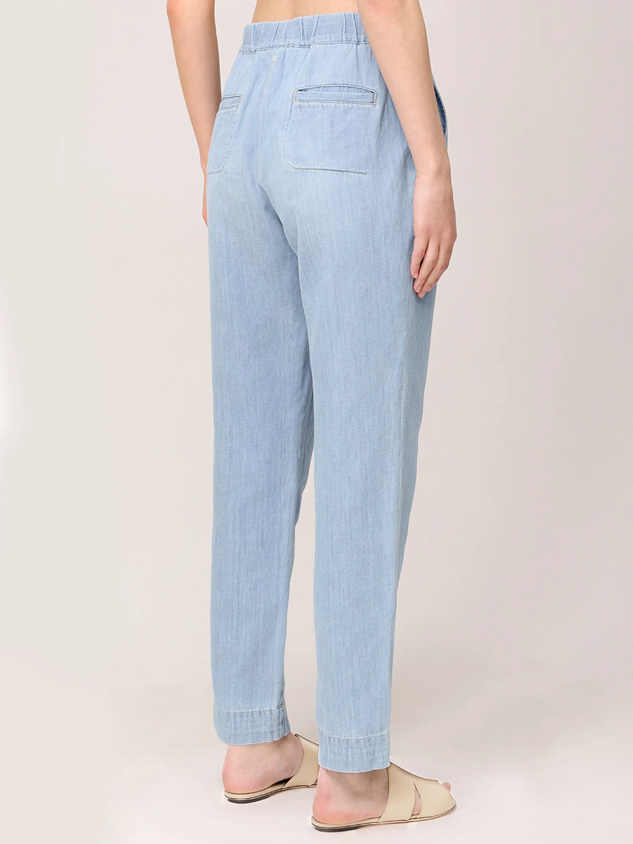 Брюки из хлопка и льна