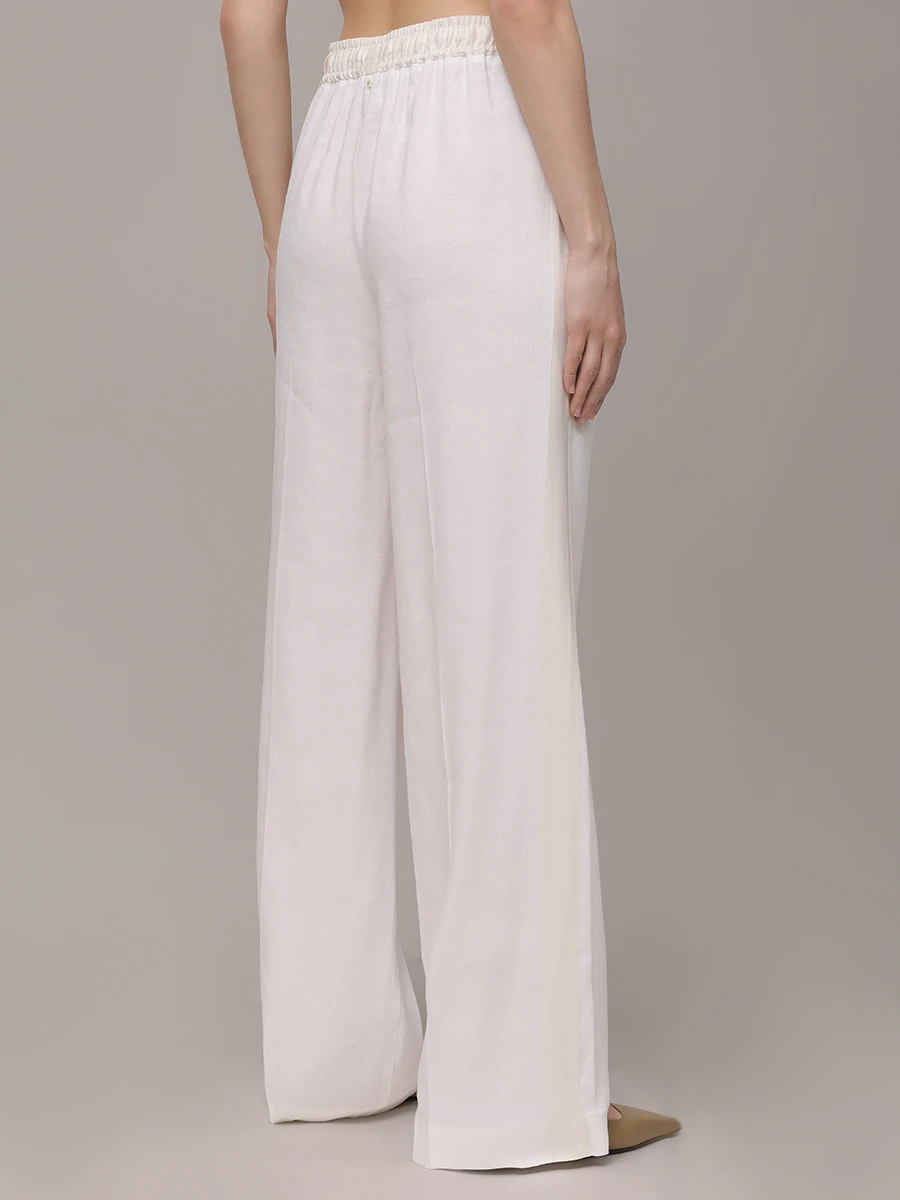 Брюки изо льна и вискозы