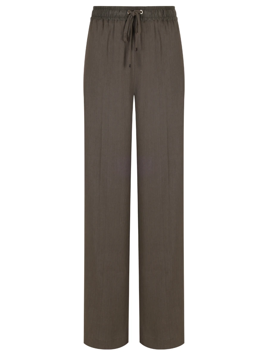 Брюки изо льна и вискозы