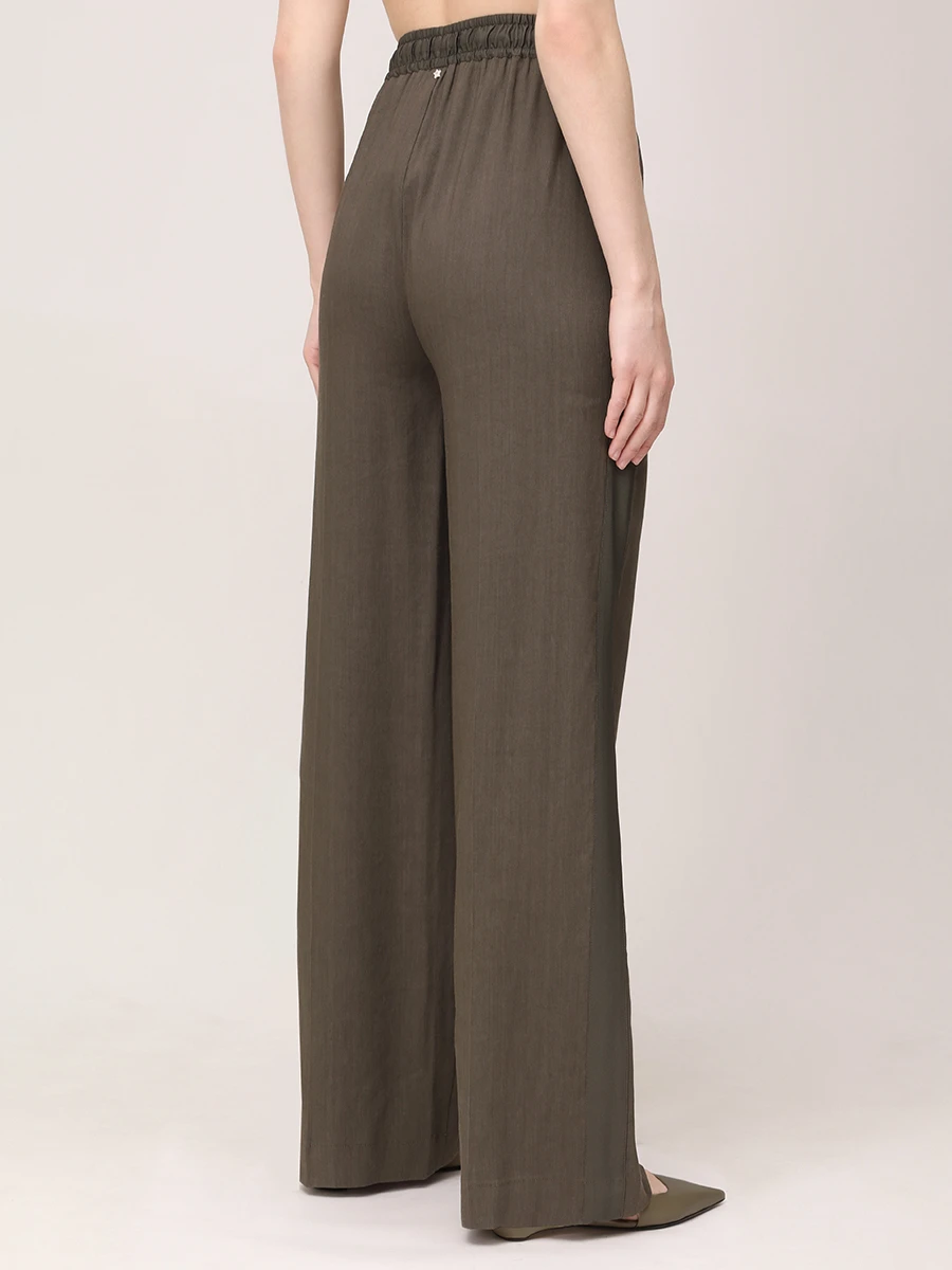 Брюки изо льна и вискозы