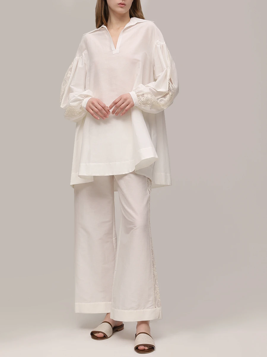 Костюм из хлопка и шелка