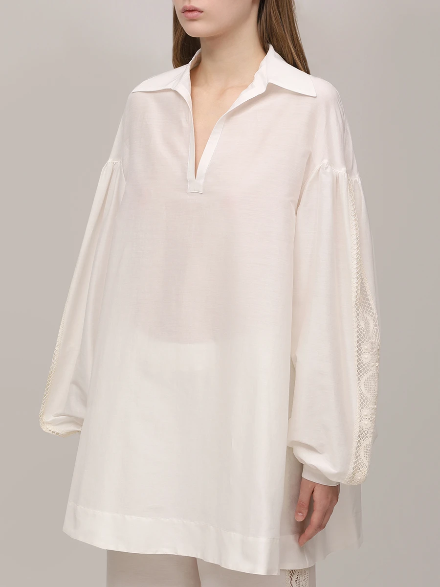 Костюм из хлопка и шелка