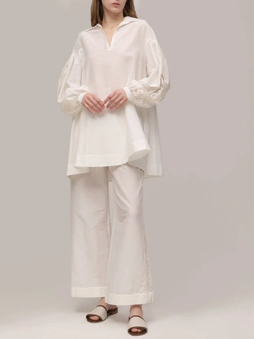 Костюм из хлопка и шелка LORENA ANTONIAZZI