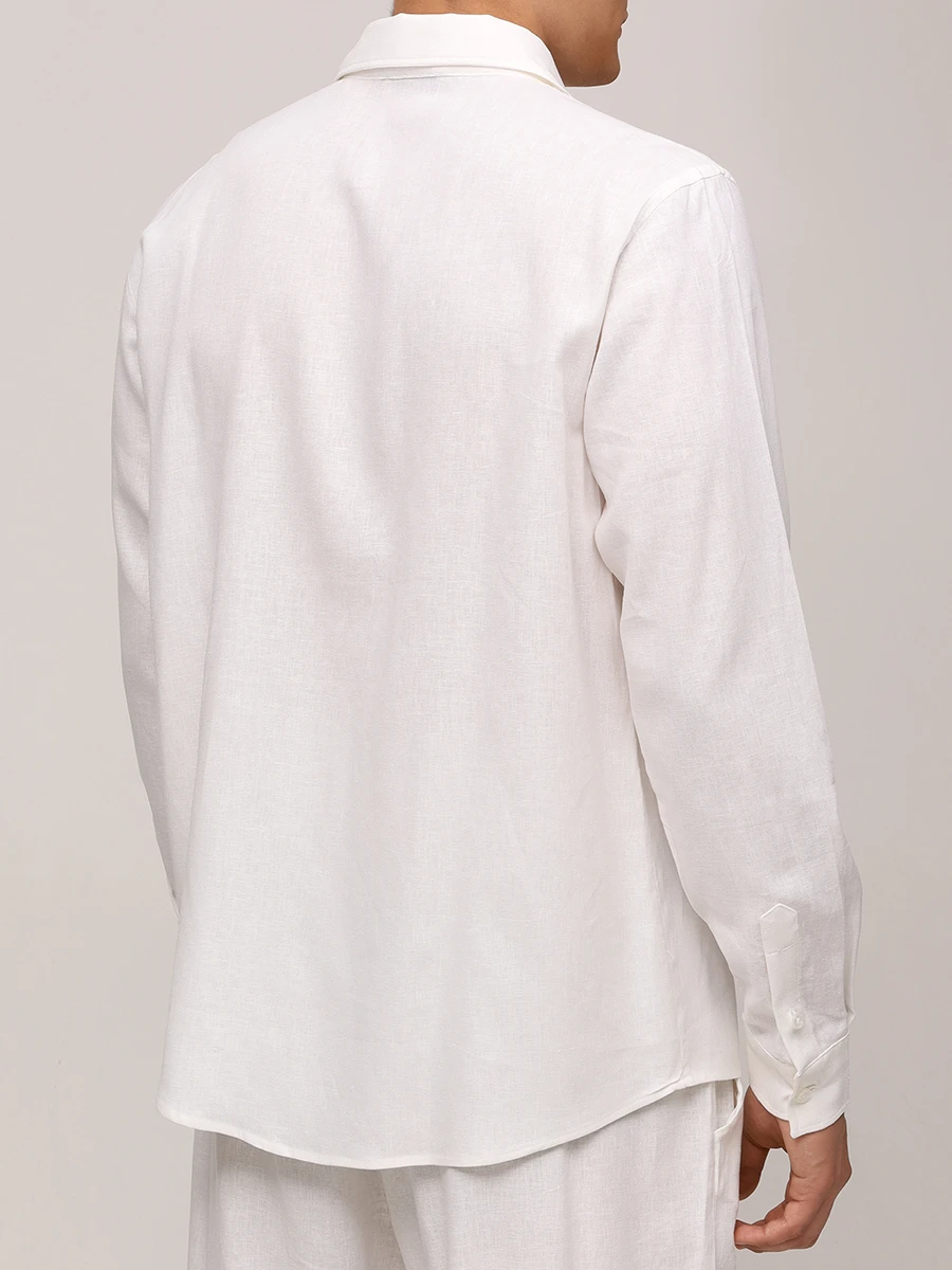 Рубашка из вискозы и льна