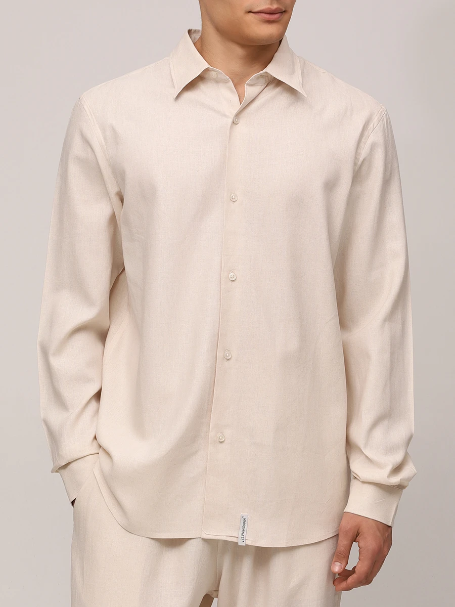 Рубашка из вискозы и льна
