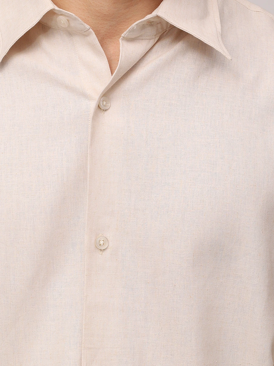 Рубашка из вискозы и льна