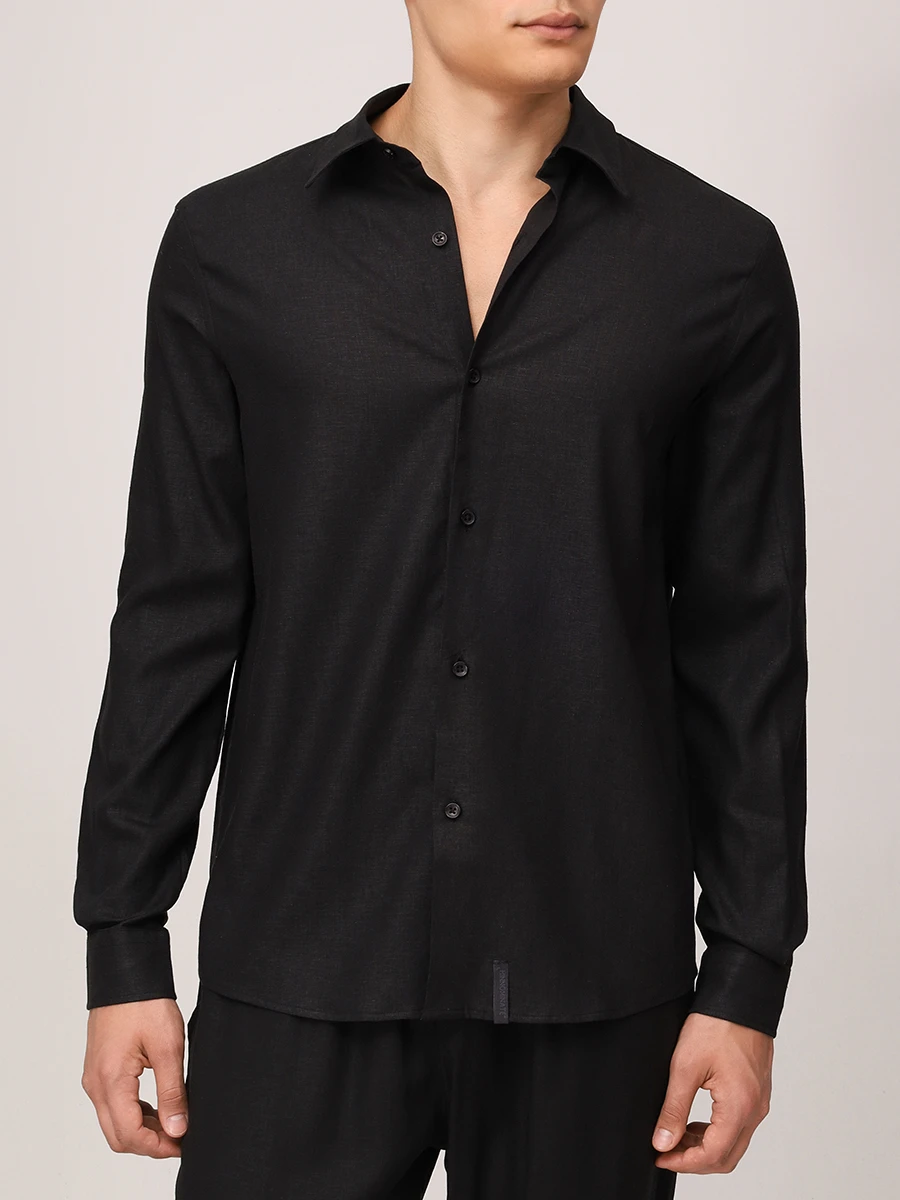 Рубашка из вискозы и льна