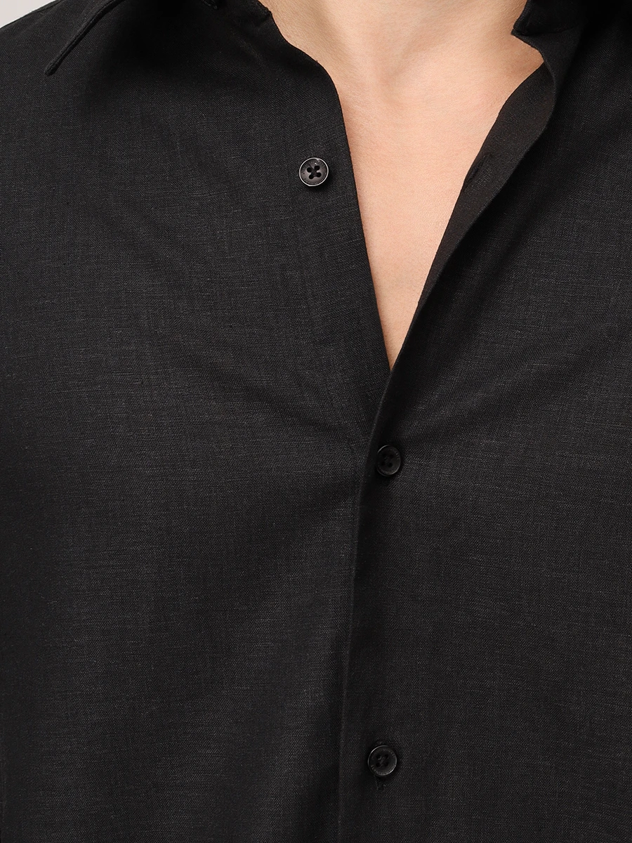 Рубашка из вискозы и льна