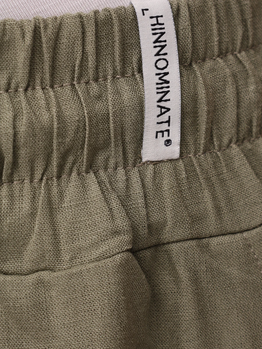 Брюки изо льна и вискозы