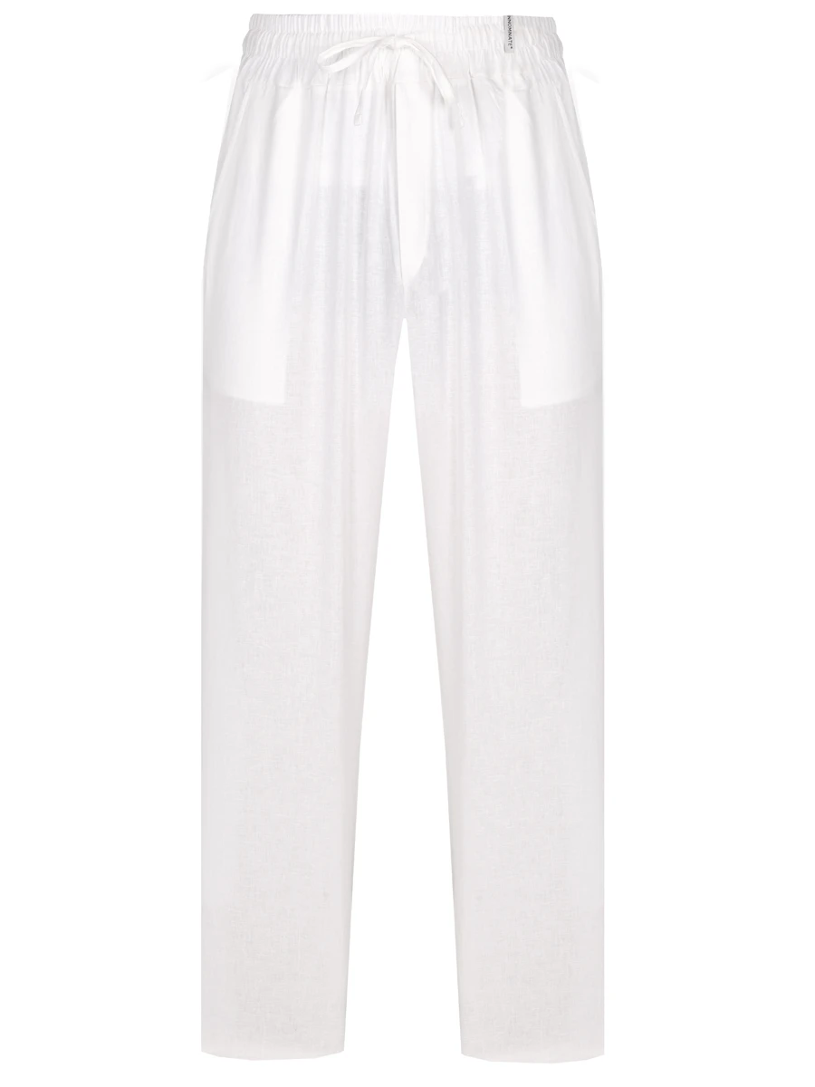 Брюки изо льна и вискозы