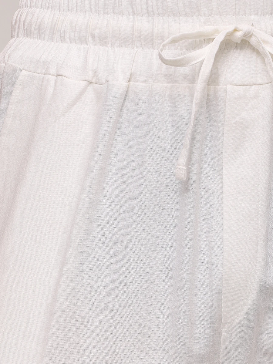 Брюки изо льна и вискозы