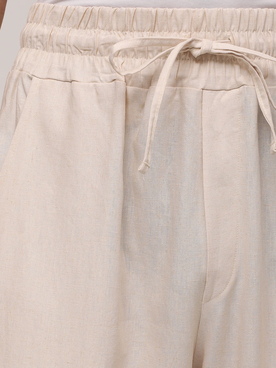 Брюки изо льна и вискозы