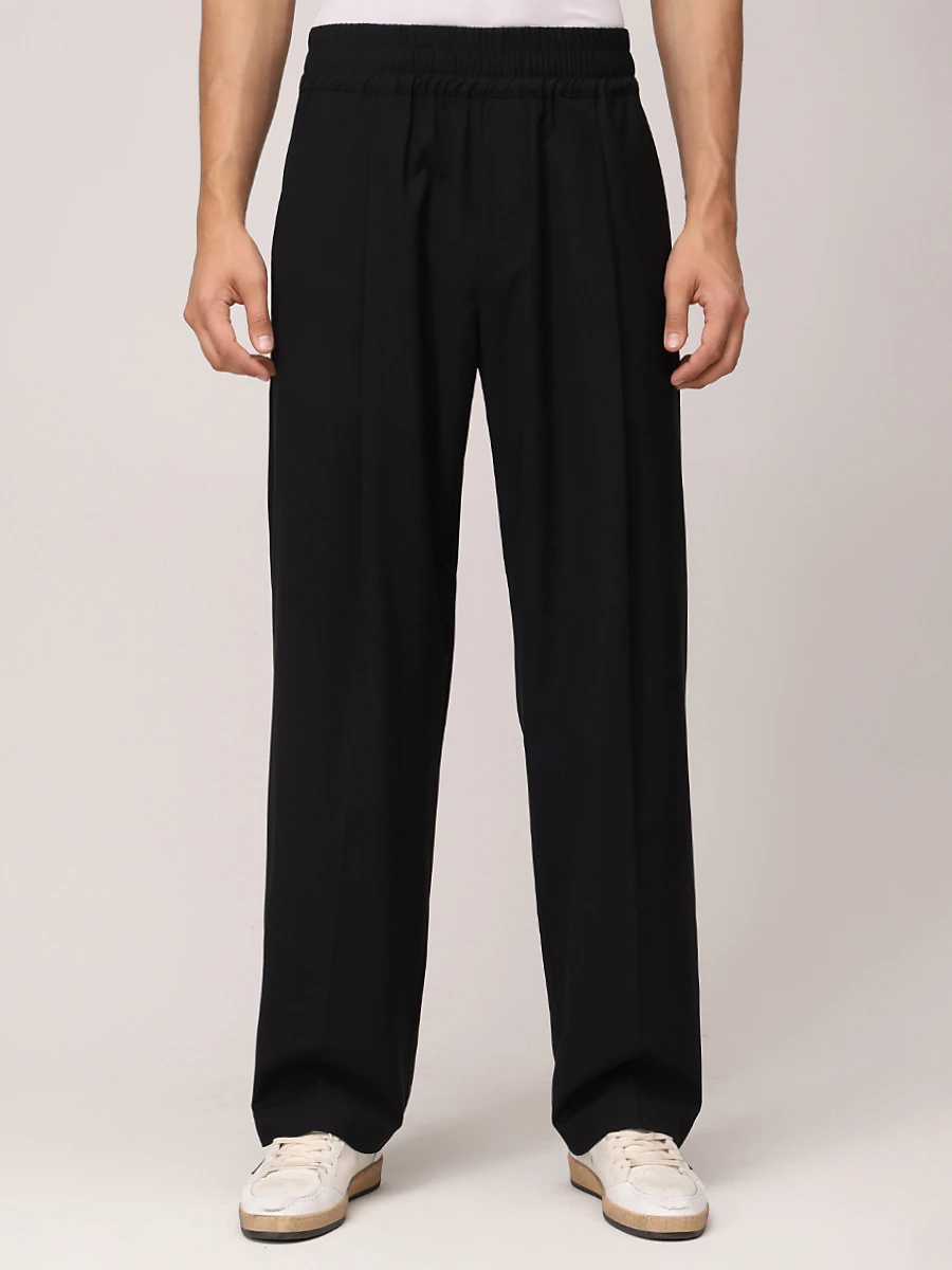 Брюки однотонные