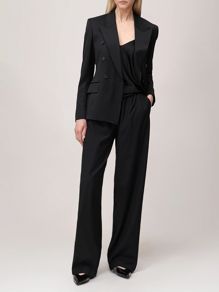 Брюки однотонные