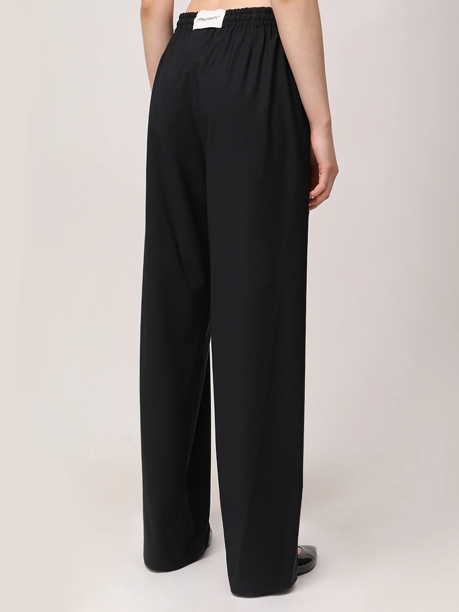 Брюки однотонные