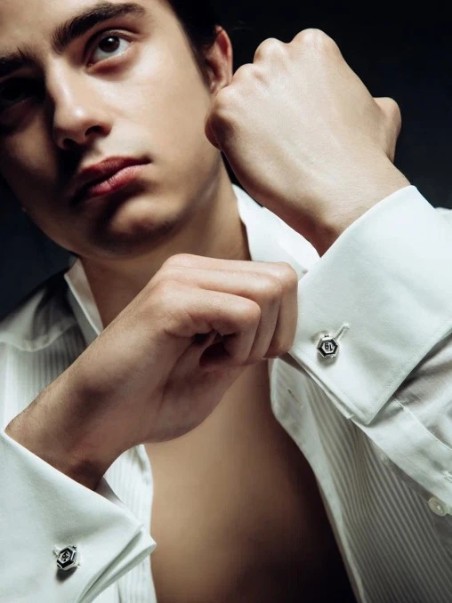 Запонки Dumbells Cufflinks серебряные RUNA CONCEPT