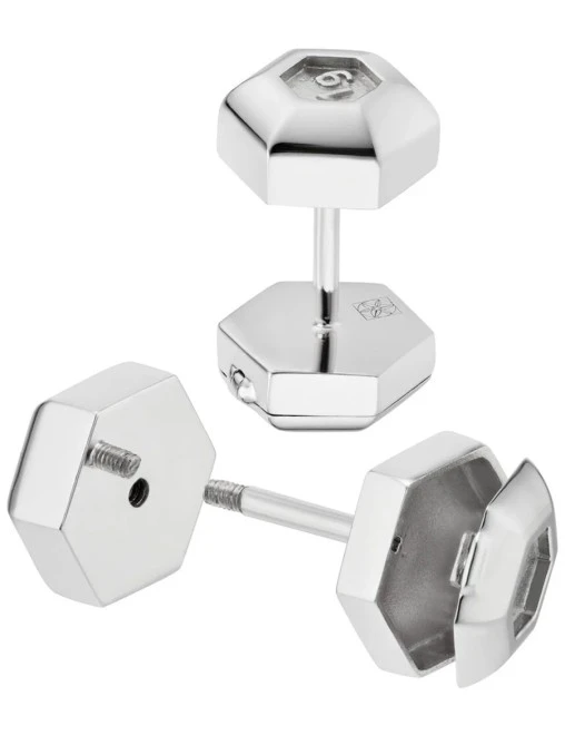 Запонки Dumbells Cufflinks серебряные RUNA CONCEPT