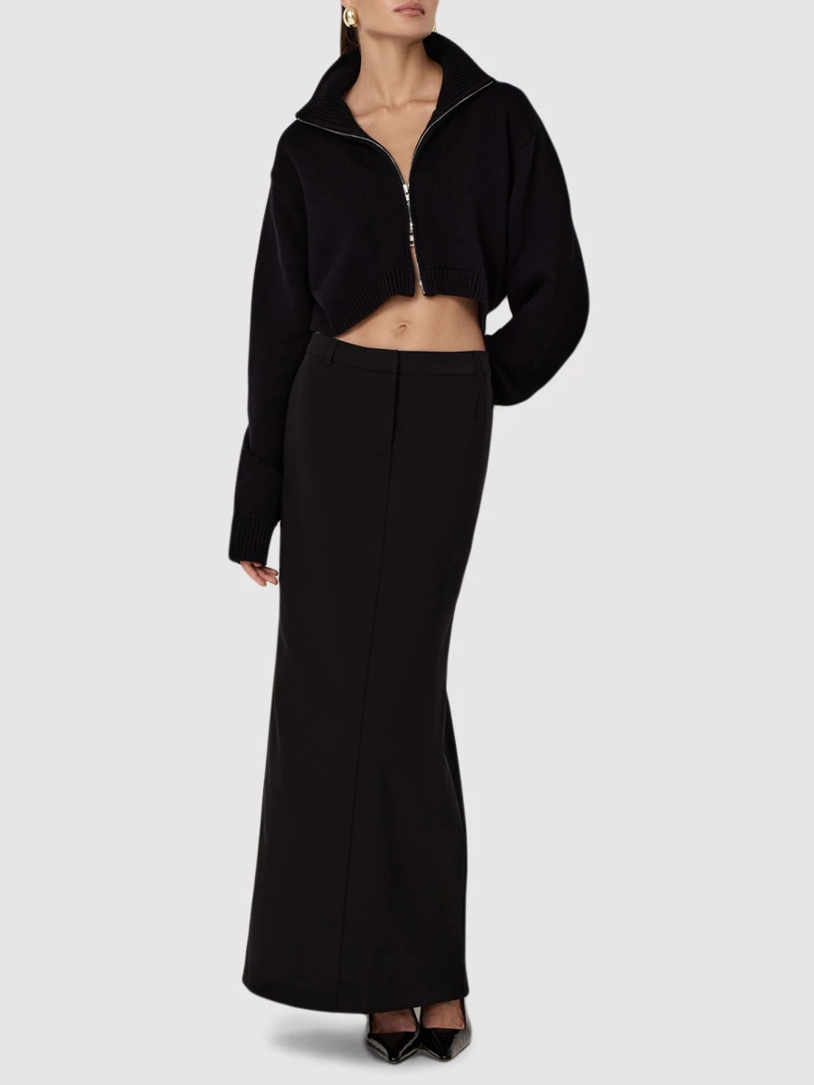 Юбка однотонная