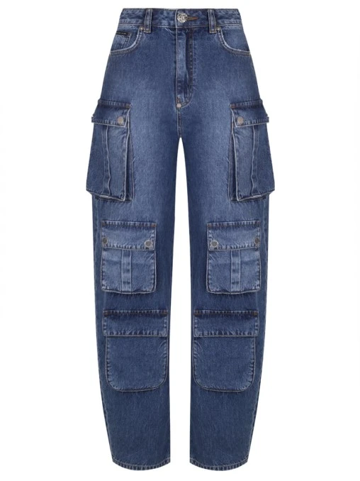 Джинсы-карго хлопковые PHILIPP PLEIN