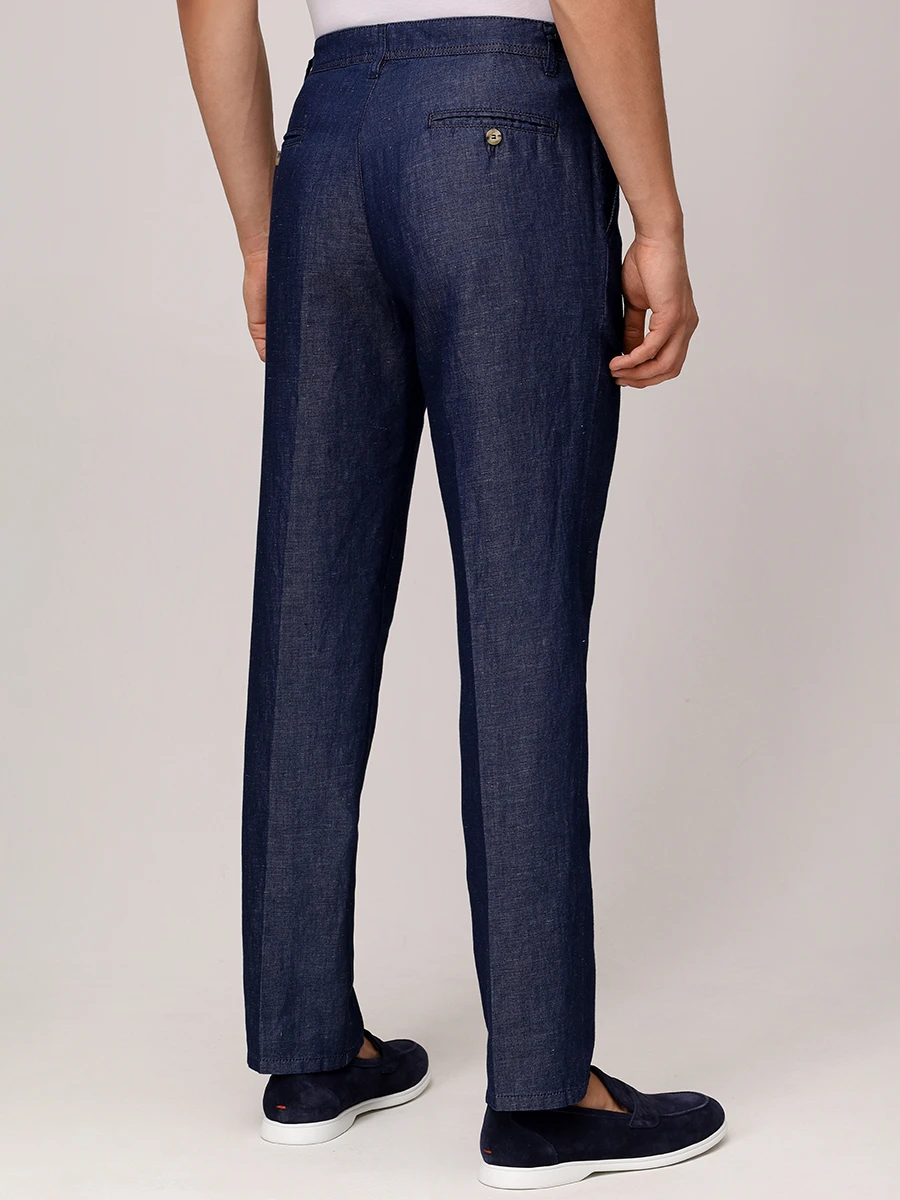 Брюки из хлопка и льна