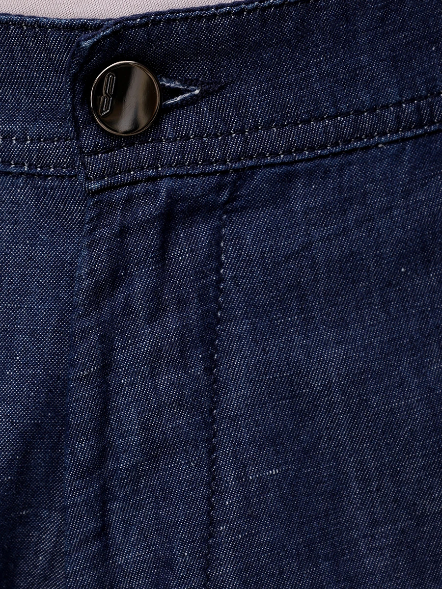 Брюки из хлопка и льна