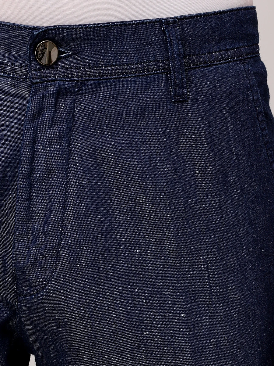 Брюки из хлопка и льна